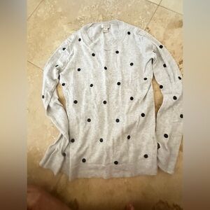 J. Crew Light Gray Knit Top